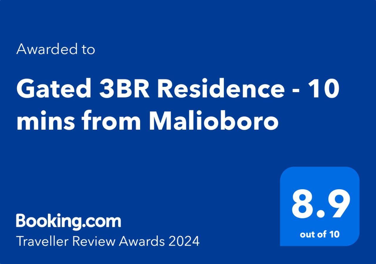 Gated 3Br Residence - 10 Mins From Malioboro Yogyakarta Luaran gambar